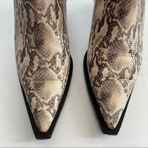 ANINE BING Harris ankle boot Harness Snake Python - Picture 7 of 10